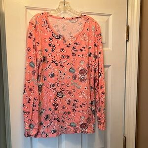 T by Talbots Floral Pink Women's Top